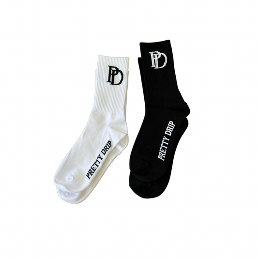 Pretty Drip Signature Logo Socks
