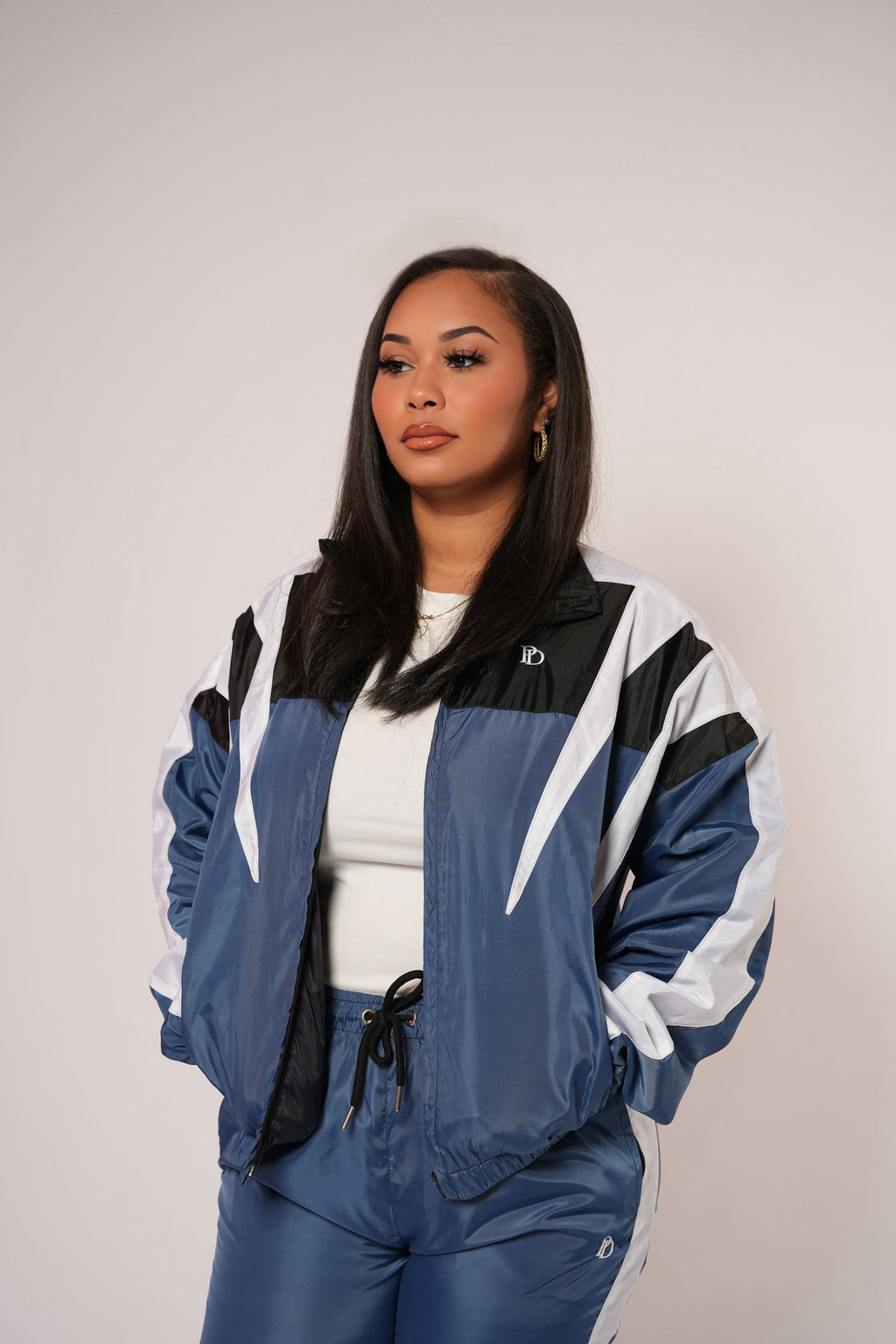 Pretty Drip Aura Blue Windbreaker(Jacket + Pants)