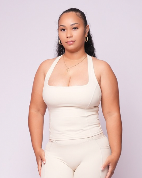 SoftBalance™ Racerback Tank – Vanilla Cold Foam