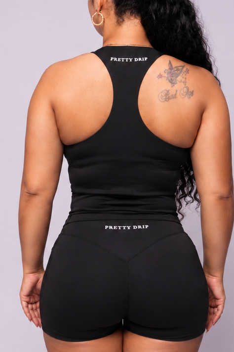 SoftBalance™️ Razorback Tank- Black Ice