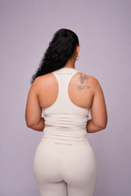 SoftBalance™ Biker Shorts with Pockets – Vanilla Cream