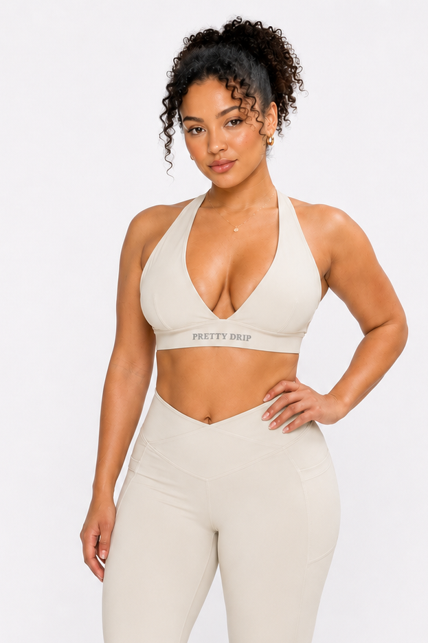 SoftBalance™ Triangle Bralette – Vanilla Cold Foam