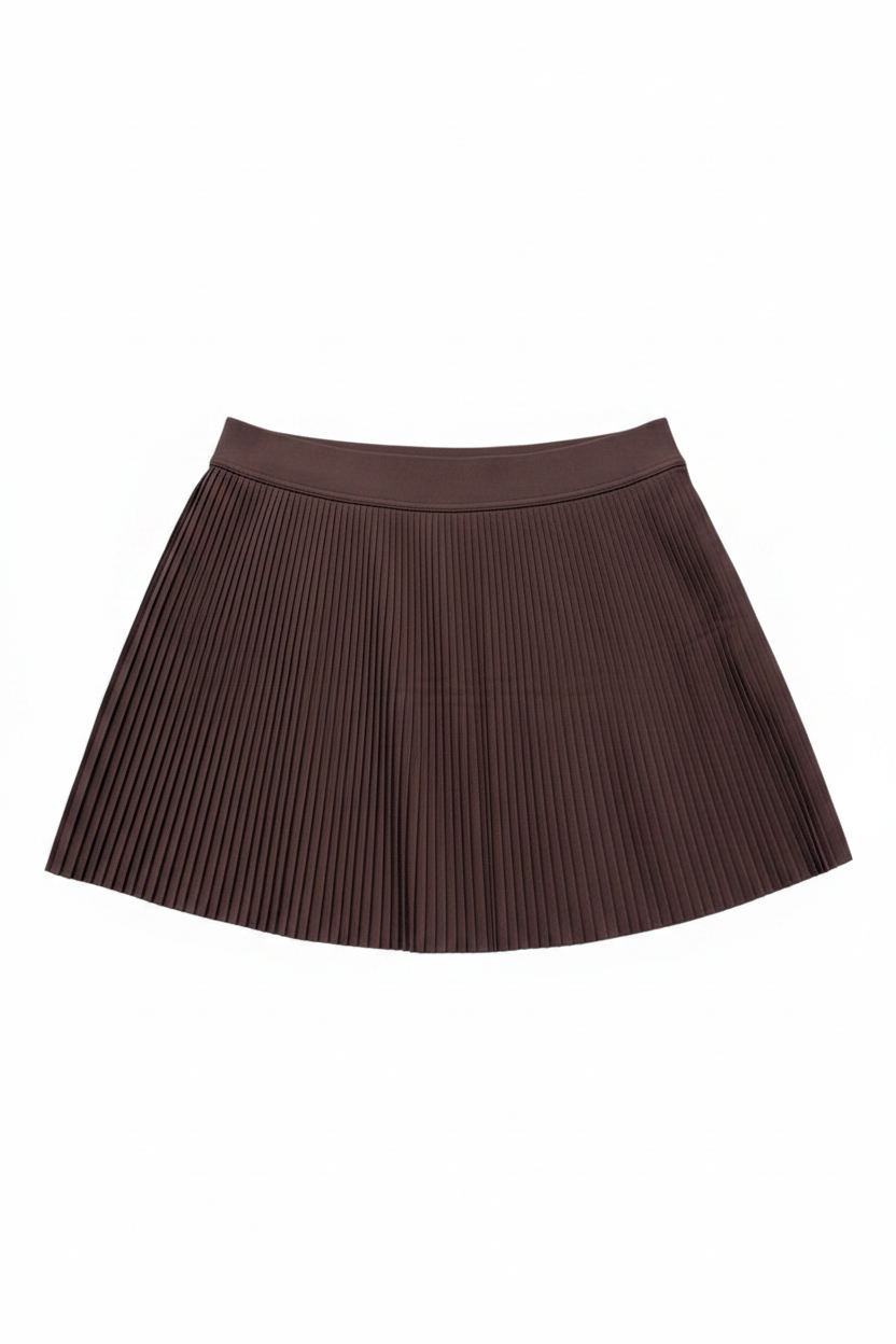 Courtside Skirt- Cocoa