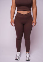 SoftBalance™️-Leggings-Cocoa Chocolate