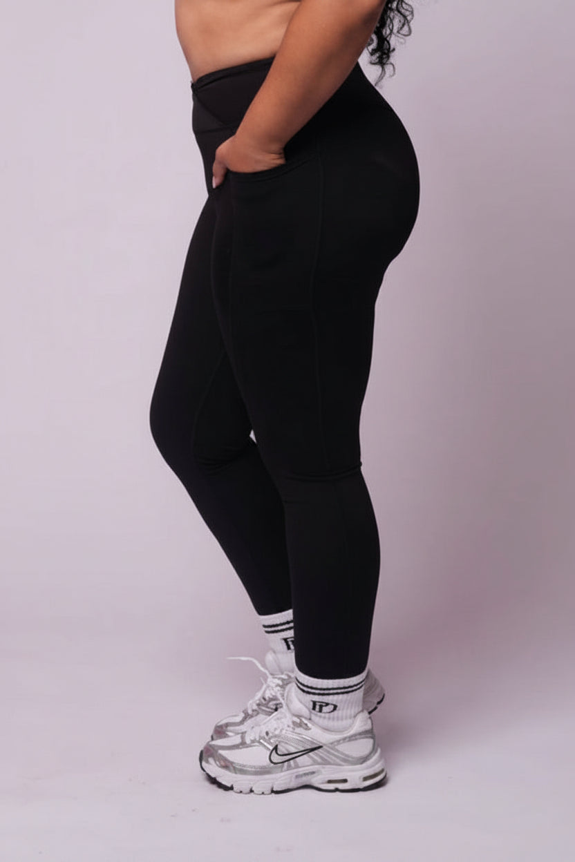SoftBalance™️ Leggings- Black Ice