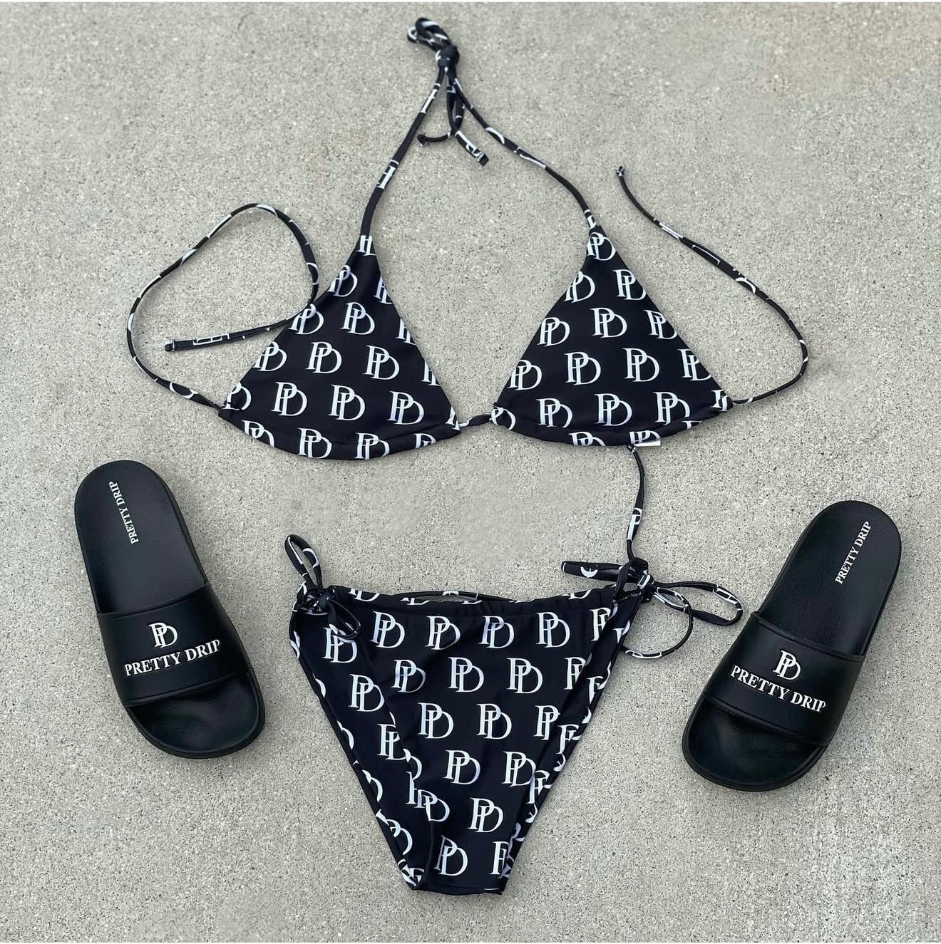 Pretty Drip Cabana Slides