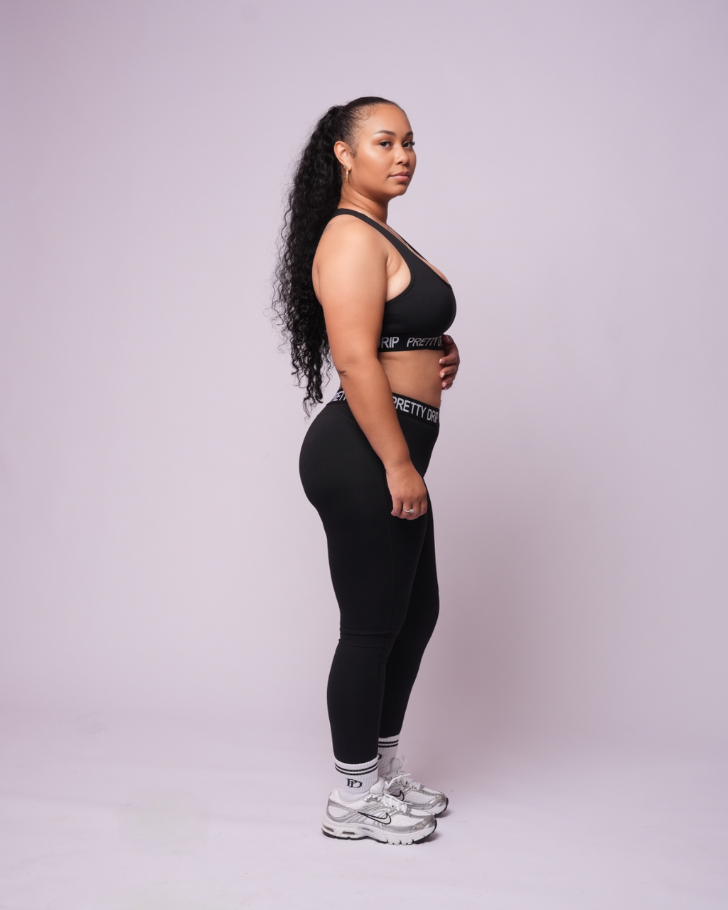 Pretty Drip Signature Band Sports Bra