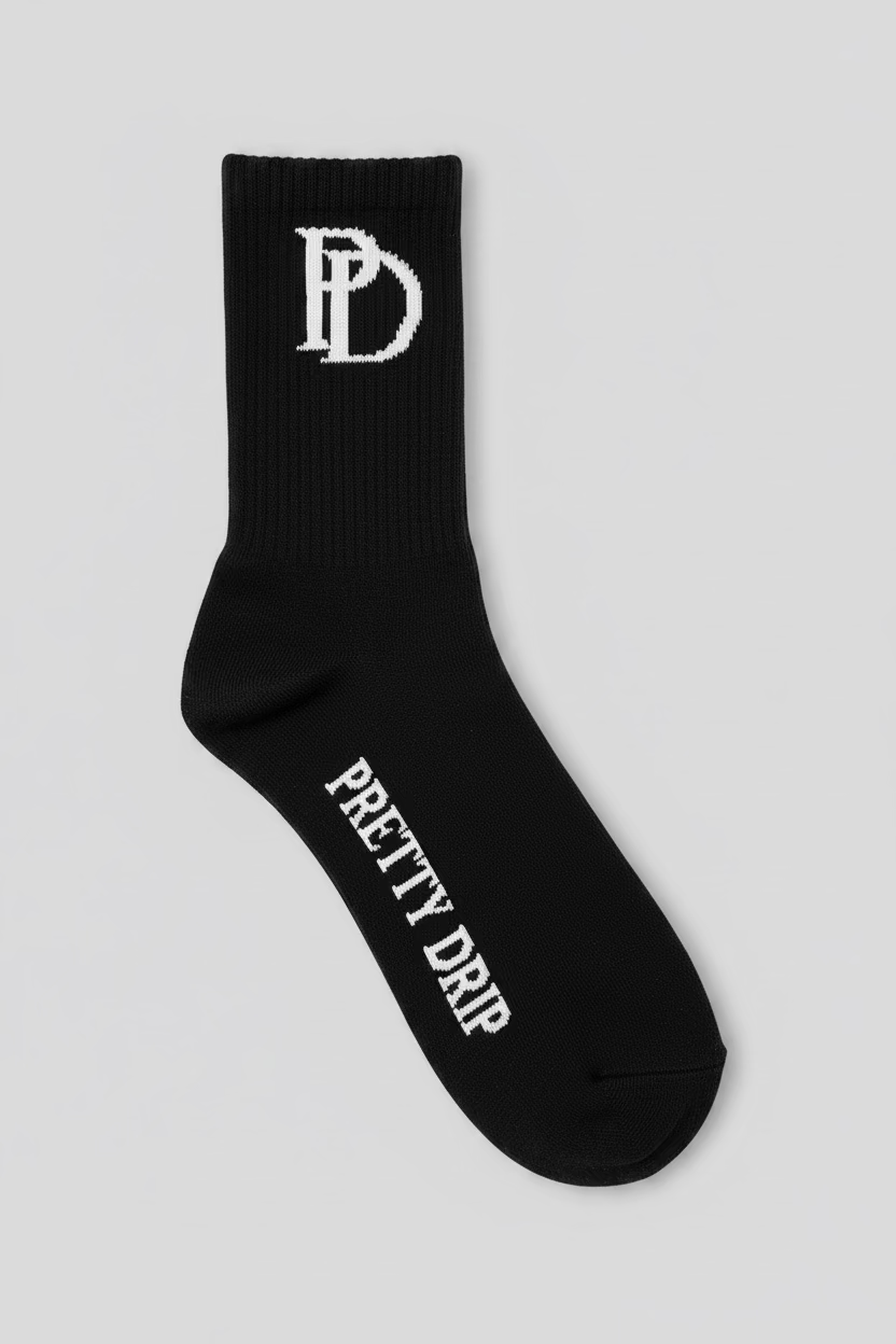 PD Signature Logo Socks-Black